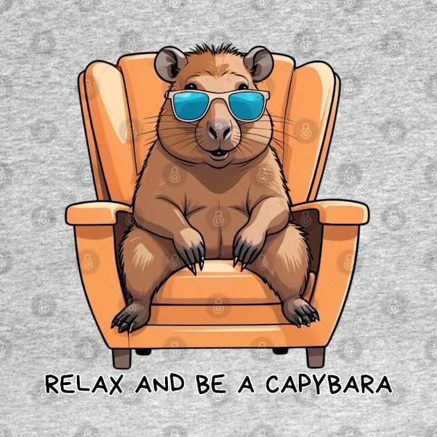 capybara/ relax and be a capybara by Craftycarlcreations